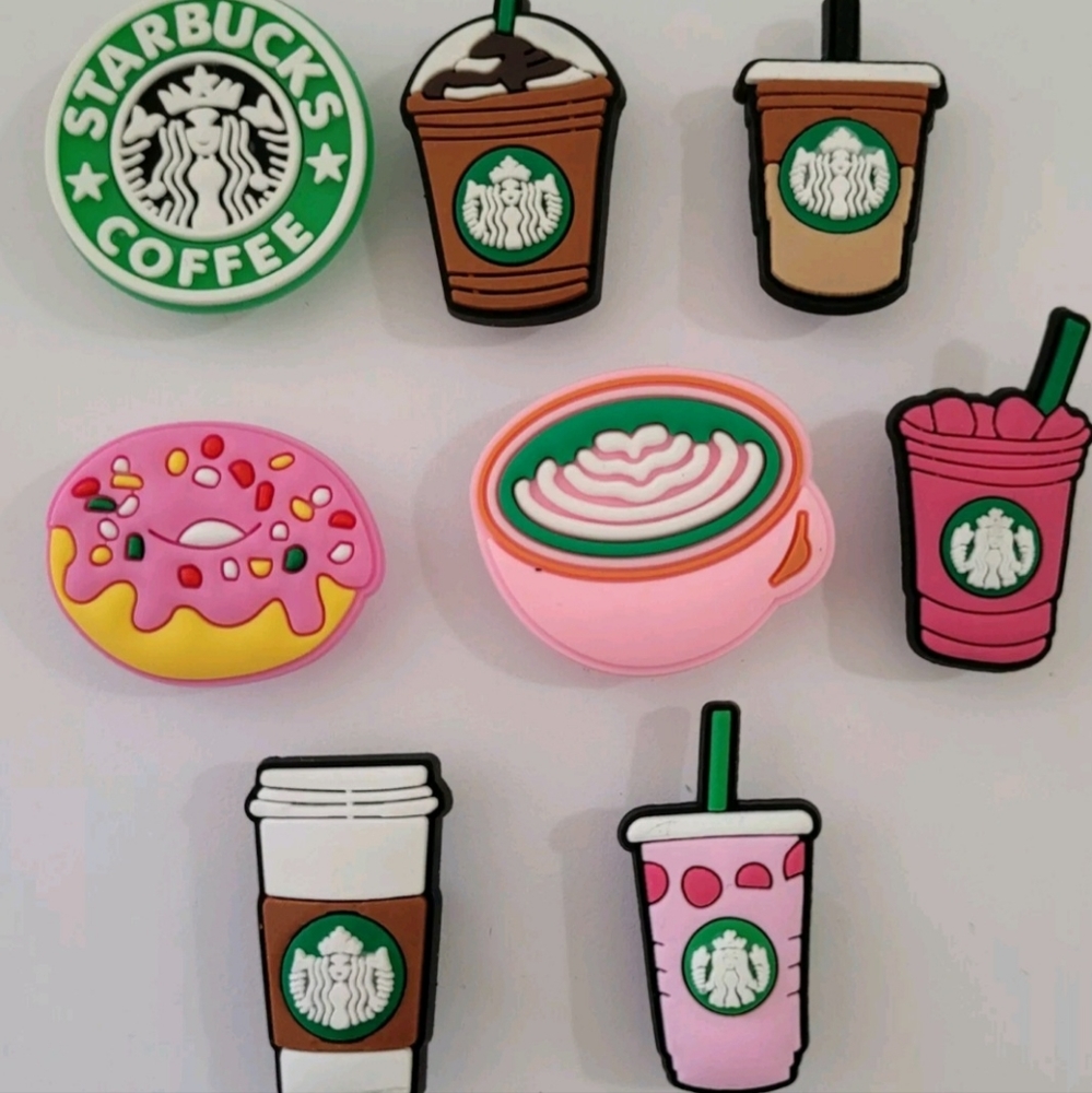 8 pcs. Shoe charms for crocs.